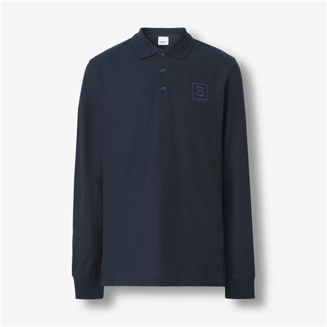 burberry langarm-poloshirts für herren|Burberry Langärmeliges Poloshirt .